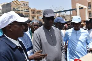 Reprofilage du bassin de la Zone de Captage  Le Premier Ministre, Amadou Bâ satisfait de l’état d’avancement des travaux