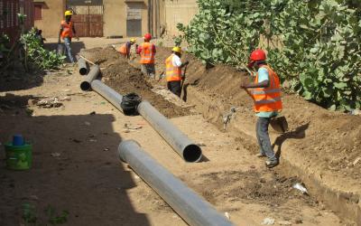 Eaux usées à Ziguinchor : La fin des travaux d’assainissement prévue en décembre 2018 Eaux usées à Ziguinchor : La fin des travaux d’assainissement prévue en décembre 2018