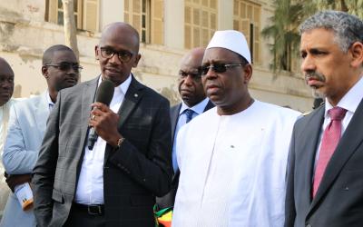 Tournée économique du président de la République dans le nord : Macky Sall lance les travaux D’assainissement de L’île et de la requalification de la place Faidherbe à Saint-Louis Tournée économique du président de la République dans le nord : Macky Sall lance les travaux D’assainissement de L’île et de la requalification de la place Faidherbe à Saint-Louis