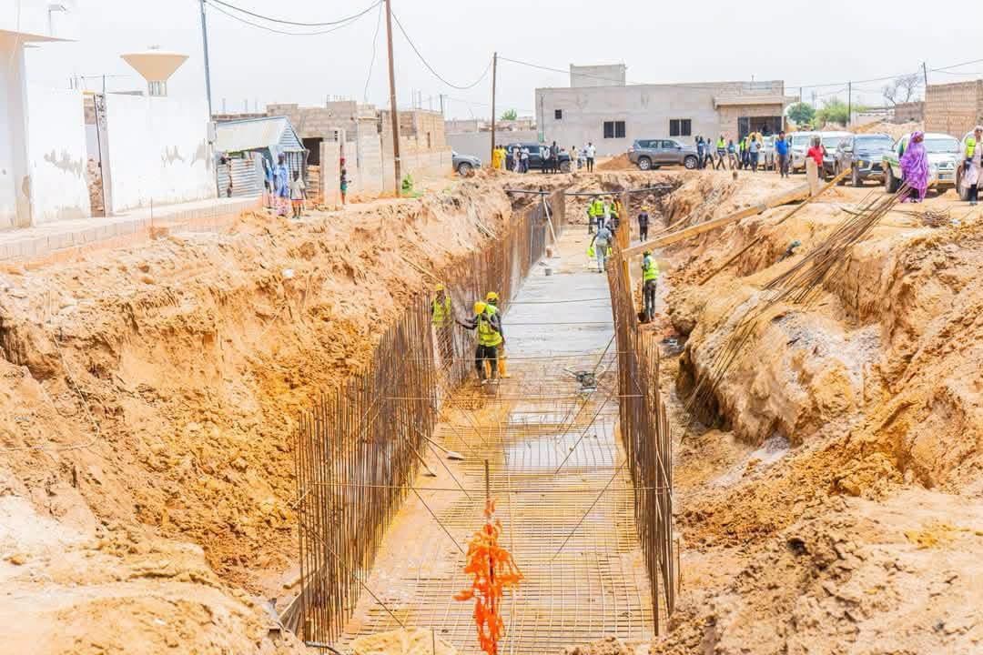 Travaux d'assainissement des eaux pluviales de la ville de Tivaouane